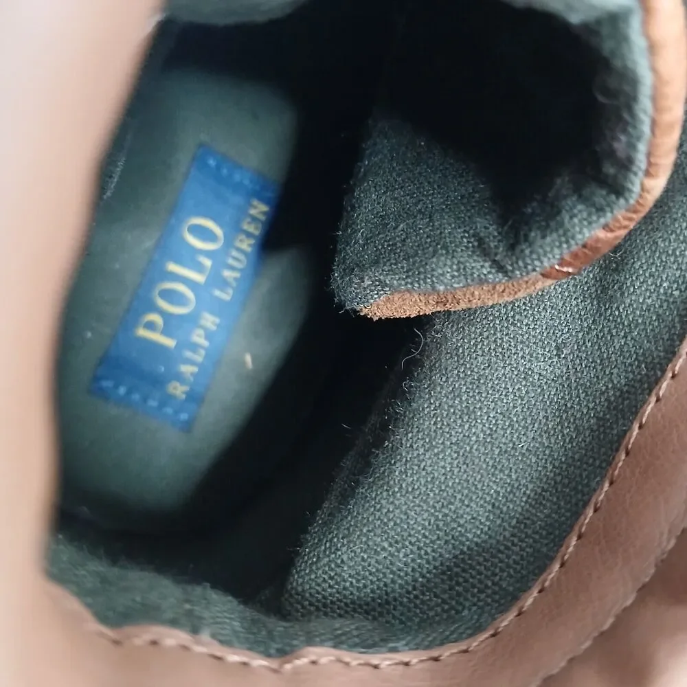 Polo Ralph Lauren Tedd Chukka Boots Mens 11.5 D Pull Up Grain Leather Ankle Shoe